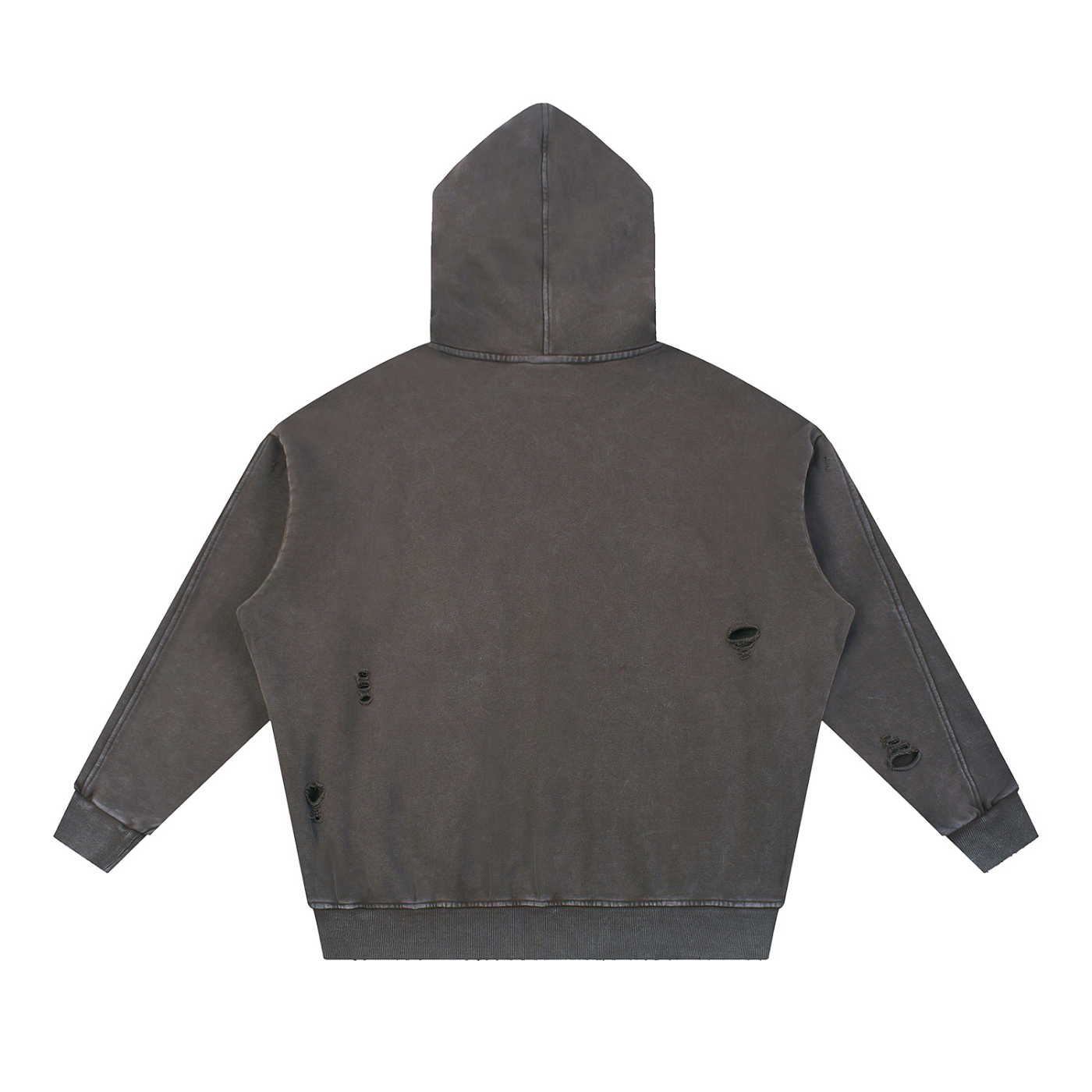 Our new distressed hoodie.