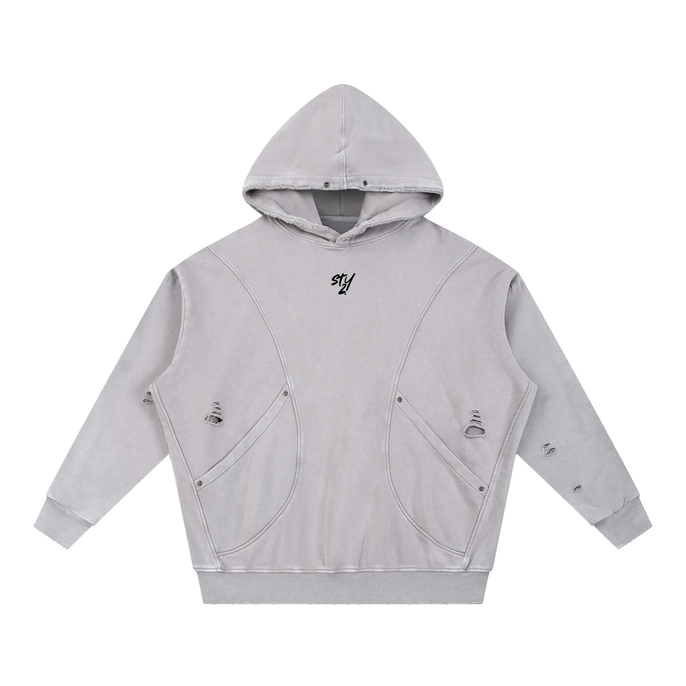 Steez Distressed  Hoodie